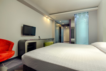 Elegant modern bedroom interior