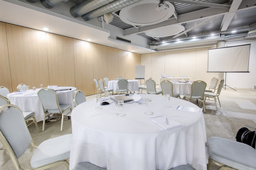 Banquet hall for business presentations
