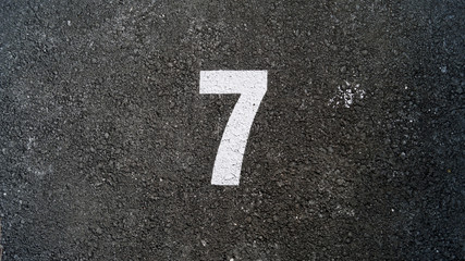 Number seven, 7 - obrazy, fototapety, plakaty