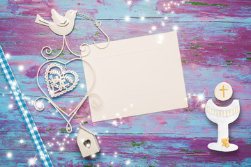 First Holy Communion invitation card