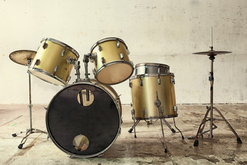 Fototapeta na wymiar Classic of drums musical tool