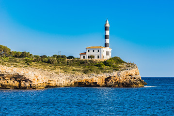 Mediterranean Lighthouse Majorca Spain Porto Colom