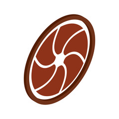 Camera aperture icon, isometric 3d style