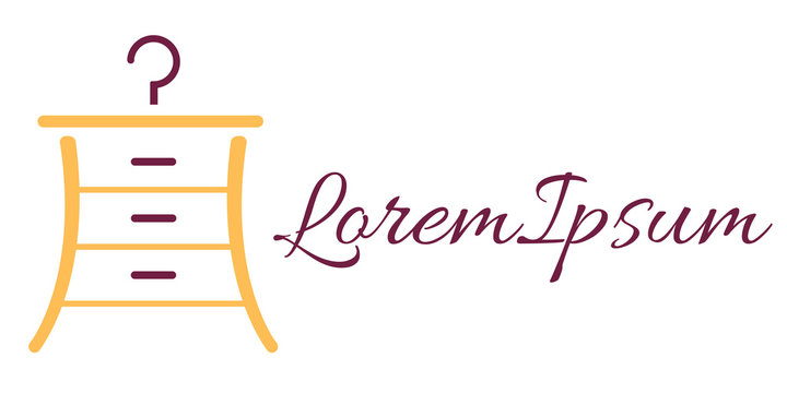 Fashion furniture vector logo template