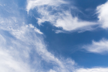 Clouds in blue sky