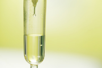 drop of saline solution