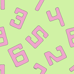 The number of vectors. Seamless background pattern number.