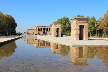 Obraz premium Debod Temple - landmark of Spain