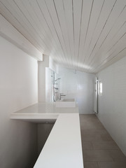 Fototapeta na wymiar interior, white bathroom
