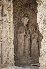 Budha's statue at Longmen Grottoes, Luoyang, Henan, China