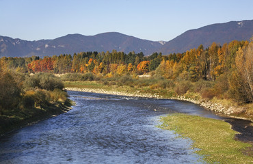 Fototapeta premium Landscape near Liptovsky Mikulas. Slovakia