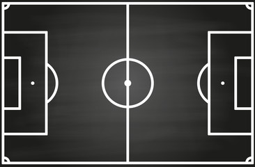 Fototapeta premium Fussball Spielfeld