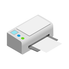 Printer icon, cartoon style