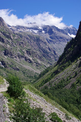 Naklejka premium massif des écrins - vallée du vénéon