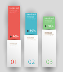 Design clean number banners template/graphic or website layout. Vector. Infographic design