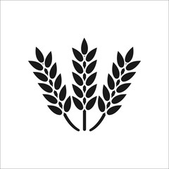 Wheat sign simple icon on  background