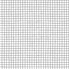Seamless vector hand drawn minimalistic squared pattern