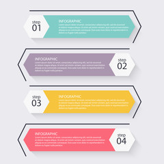 Vector colorful info graphics for your business presentations.