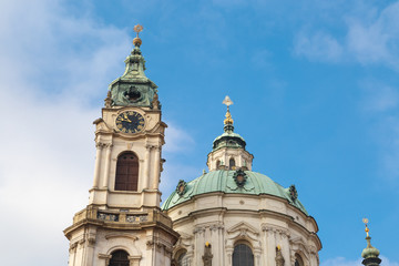 Fototapeta na wymiar Prague St Nicholas Church