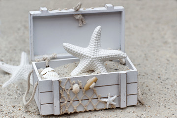 Seesterrn in einer Holzkiste © Racamani