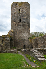 Fototapeta na wymiar Moated castle with tower, Wasserburg Baldenau, Germany