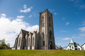 Cathedral Landakotskirkja, Basilica of Christ the King, Reykjavik, Iceland