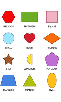 12 Colourful Shapes 