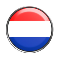 Button with Holland flag