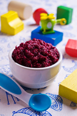 Baby food from beets