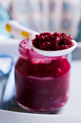 Baby food from beets