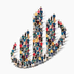 abstract business symbol people