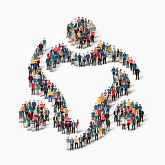 abstract business symbol people