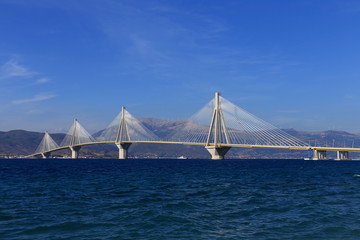 Rio - Antirio suspension bridge, Patra, Greece, Europe
