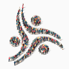 abstract business symbol people