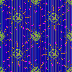 Seamless pattern Mandala 86