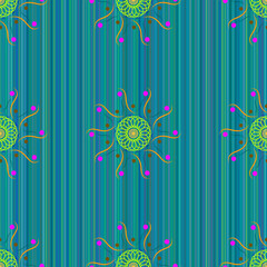Seamless pattern Mandala 52