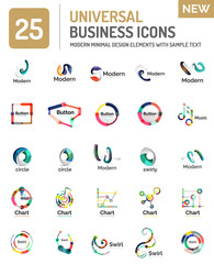Abstract business icons