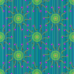 Seamless pattern Mandala 38