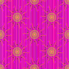 Seamless pattern Mandala 25