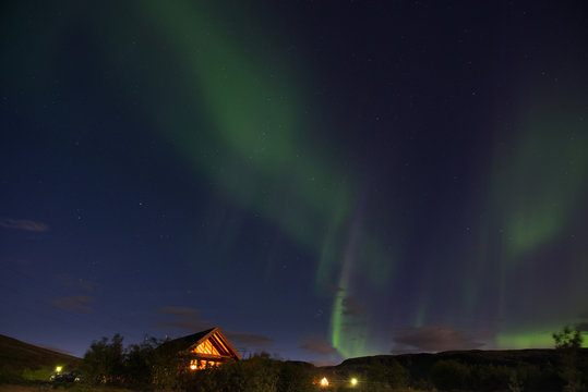 Aurora borealis or Northern lights, Iceland