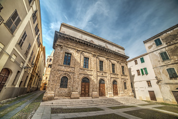 Fototapeta premium Piazza del Teatro in Alghero
