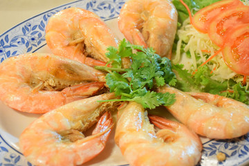 baked shrimp with salt
