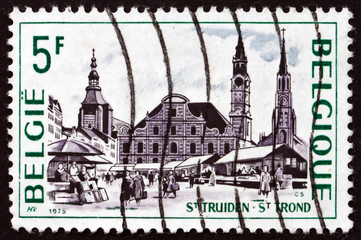 Postage stamp Belgium 1975 Grand-Place, St Truiden