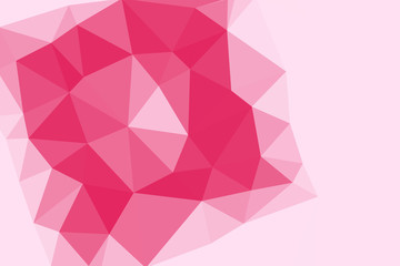 Fototapeta premium pink polygon pattern for background or web banner design.