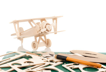balsa wood model