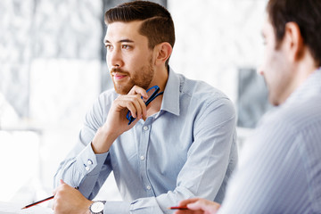 Business people in modern office