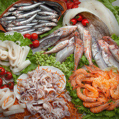 Food cousine fish composition, ingredient for eating