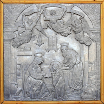 Christ silver carve art