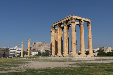 Fototapeta premium The Temple of Olympian Zeus, Athens, Greece