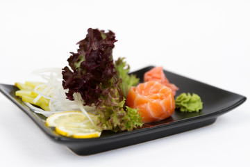 Image of tasty sashimi with salmon